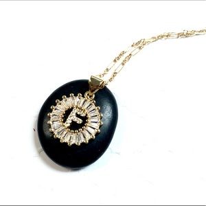 Initial F Necklace, Letter F, Personalized F, Boho